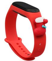Fusion Accessories Xiaomi Mi Band 3/4 Red Christmas Sock