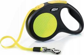 Flexi automatic leash NEON REFLECT tape L 5m