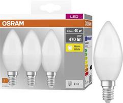 Osram LED BULB B40 4.9W E14 827 470LM FR 3-PACK