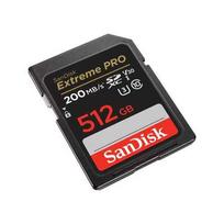 SANDISK Extreme PRO 512GB SDXC memory card (black, UHS-I U3,