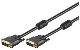 Goobay DVI-D Full HD cable 1.8 m Black