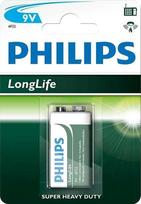 PHILIPS Long Life 6F22 9V 1pc