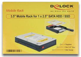 Delock External HDD/SSD Enclosure 3.5" SATA Black 47224