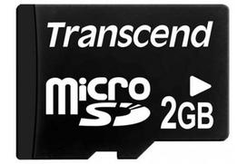 Transcend 2GB TS2GUSDC micro SD card