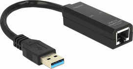 Delock USB 3.0 to RJ45 Adapter - Black