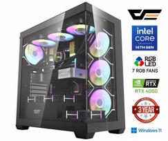MDATA GAMING Core i5-14400F 16GB 1TB SSD 2TB HDD RTX 4060 8GB W11Home