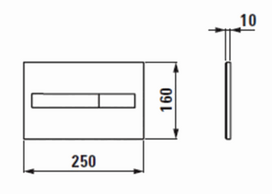 Laufen DUAL FLUSH LIS AW1 BLMA