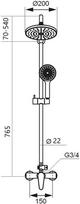 Magma Shower Faucet with Set MG1990 Gauja