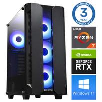 INTOP Ryzen 7 5700X 32GB 250GB M.2 NVMe SSD RTX 3050 6GB Windows 11