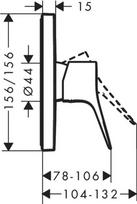 Hansgrohe Vivenis Matt Black Shower Mixer