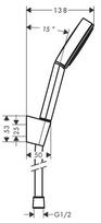 Hansgrohe Pulsify 105 1jet (HG24301700) Matte White