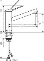 Hansgrohe Zesis M33 150 1jet Stainless Steel Finish