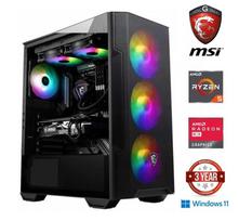 MDATA GAMING Ryzen 5 5600G 16GB 512GB SSD 1TB HDD RX580 8GB W11 Home