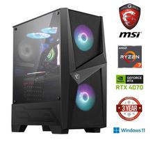 MDATA GAMING Ryzen 7 5700g 32GB 512GB NVMe SSD RTX 4070 Windows 11 Home