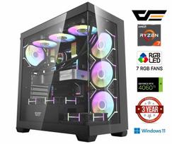 MDATA GAMING Ryzen 7 7700X 32GB 512GB NVMe SSD 1TB HDD RTX 4060 Ti Windows 11 Home