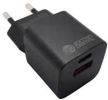 Extra Digital SC230358 GaN USB Type-C / USB Type-A 30W PPS Black