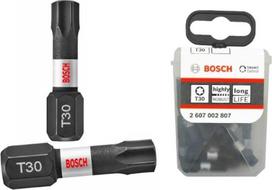 BOSCH bit 1/4" T30 25mm TORX Impact 25-piece (2607002807)