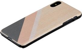 MAN AND amp;WOOD "SmartPhone Back Case iPhone XS Max" Pink Suit Black