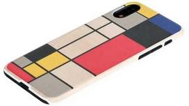 MAN AND amp;WOOD "SmartPhone Back Case iPhone XR" Mondrian Wood White