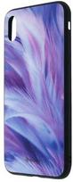 Tellur "Glass Print Back Case iPhone XS MAX" Feather