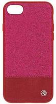 Tellur "Synthetic Leather Glitter II Back Case for iPhone 8" Pink