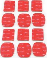 Xrec 3M VHB Adhesive Set: 12x Tape/Stickers for GoPro Hero 4, 3+, 3, 2, 1