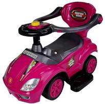Lean Cars Toddlers' 3-in-1 Pink Mega Car Ride-On Push Toy with Parent Handle