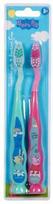 Peppa Pig Toothbrush + Suction Cap Light Blue / Pink 2 pcs