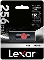 Lexar 256GB JumpDrive D300 USB 3.2 Black
