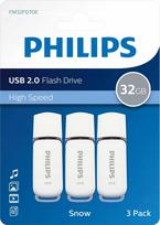 PHILIPS 32GB Snow Edition USB 2.0, white