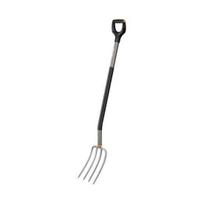 Fiskars Ergonomic Garden Fork, grey, 1070679
