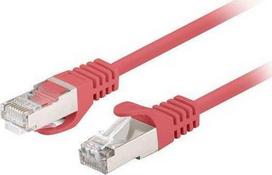 LANBERG UTP Cat.6 patch cord, 0.25m, red, 10 pieces