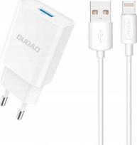 Dudao A4EU USB-A 2.1A + USB-A - Lightning White