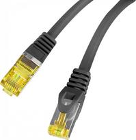 LANBERG Cat6a LSZH CU black patchcord, 0.5m