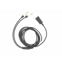 Tellur QD to 2 x 3.5mm jack adapter cable, 2.2 meters, black