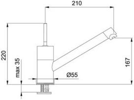 Franke Jolly 115.0155.864 Chrome