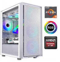 MDATA GAMING Ryzen 5 5500, 8GB RAM, 512GB SSD, 1TB HDD, RX 580, 8GB VRAM, No Operating System, SAMA Case