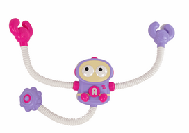 LEAN Toys Bathtub Toy Cosmonaut Teddy Bear Battery-Powered Shower