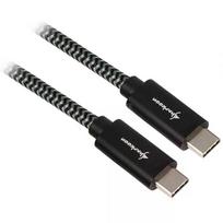 Sharkoon USB 3.1 C-to-C cable, black/grey, 1.0m