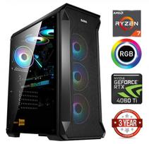 MDATA GAMING Ryzen 7 7700X, 32GB RAM, 512GB NVMe SSD, 1TB HDD, RTX 4060 Ti, Windows 11