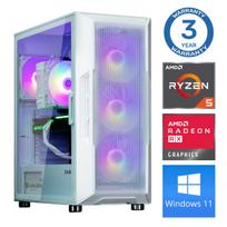 INTOP Ryzen 5 5500, 32GB, 1TB SSD M.2 NVME, RX580 8GB, WIN11, White