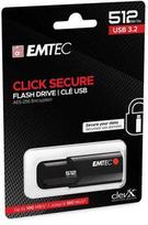 Emtec 512GB B120 Click Secure USB 3.2 Black