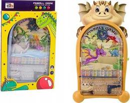 LEAN Toys Arcade game, pinball, dinosaurs, dragon, stand, beige