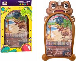 LEAN Toys Pinball arcade game, brown dinosaurs stand