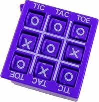 LEAN Toys Tic Tac Toe Game, 4.5 cm, Purple