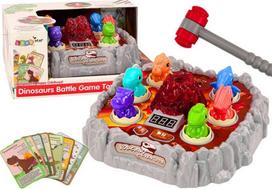 LEAN Toys Arcade game: Whack-a-Mole Dinosaurs. Volcano, smoke effects, lights, sounds