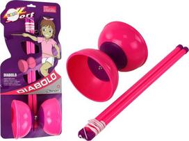 LEAN Toys Jojo Juggling Diabolo Arcade Game, Pink, 13.5x11.5 cm