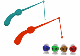 LEAN Toys Fishing arcade game, orange dinosaur table