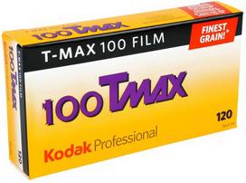 Kodak T-Max 100 B AND W Film 120, 5-pack