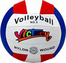 LEAN Toys White volleyball, size 5, assorted colors